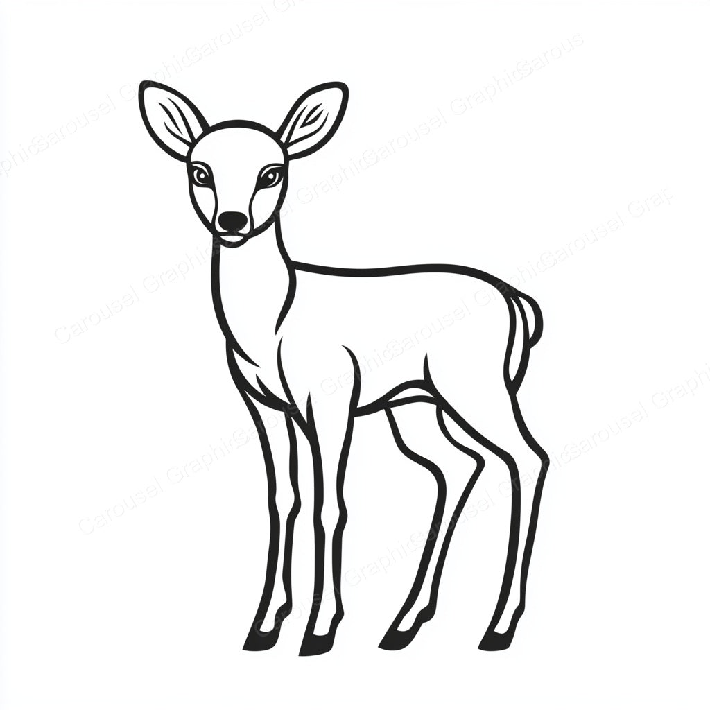 Deer Vector Graphic preview