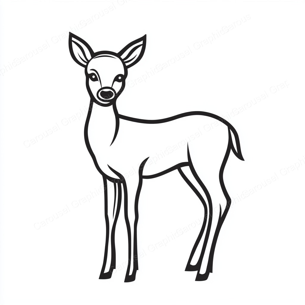 Deer Vector Graphic preview
