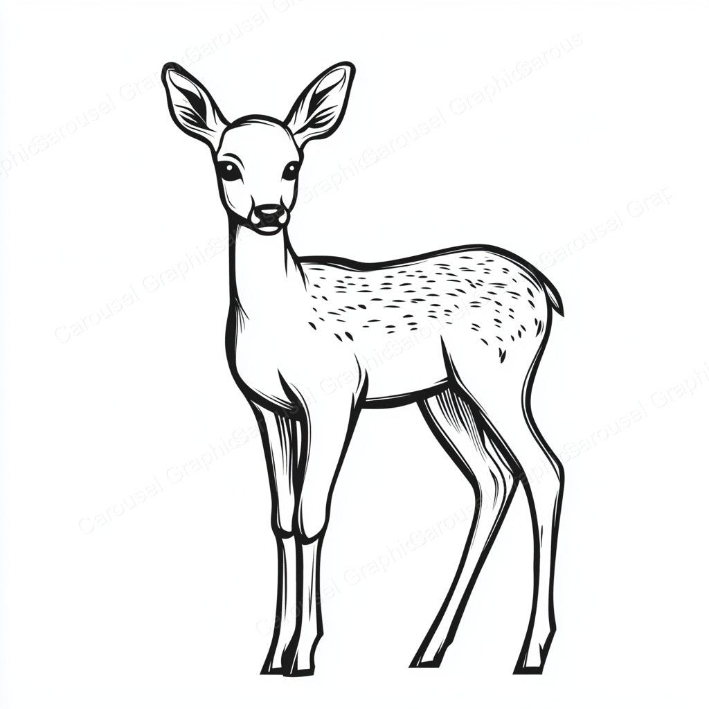 Deer Vector Graphic preview