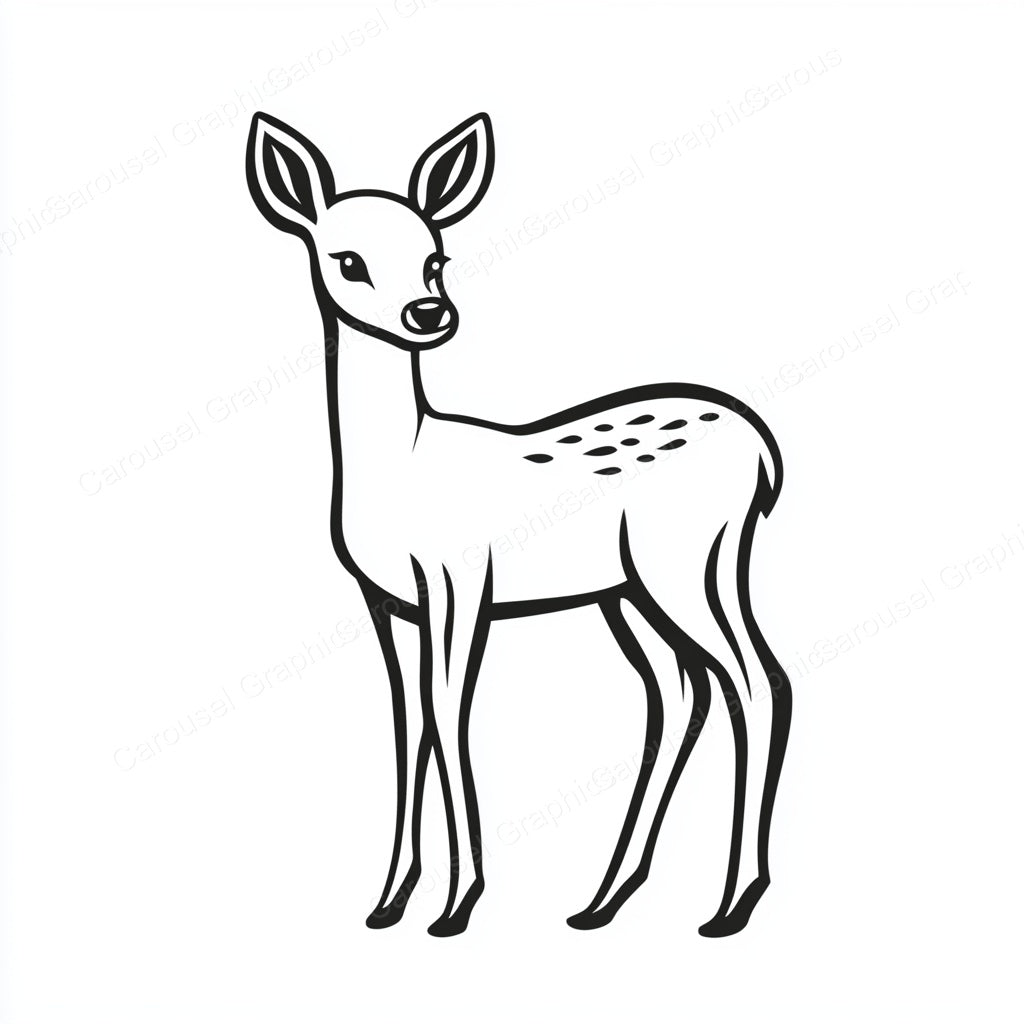 Deer Vector Graphic preview