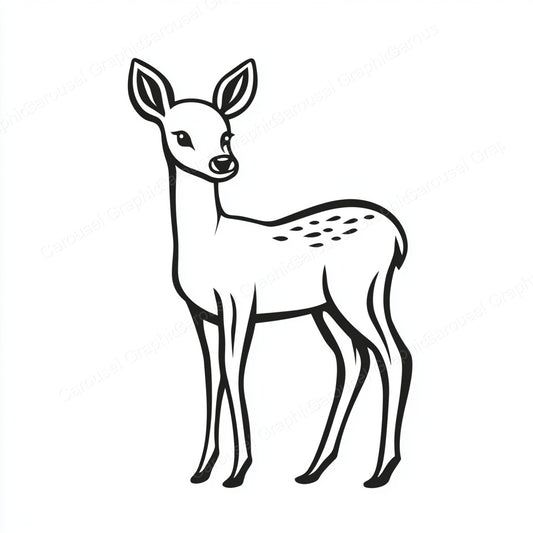 Deer Vector Graphic preview