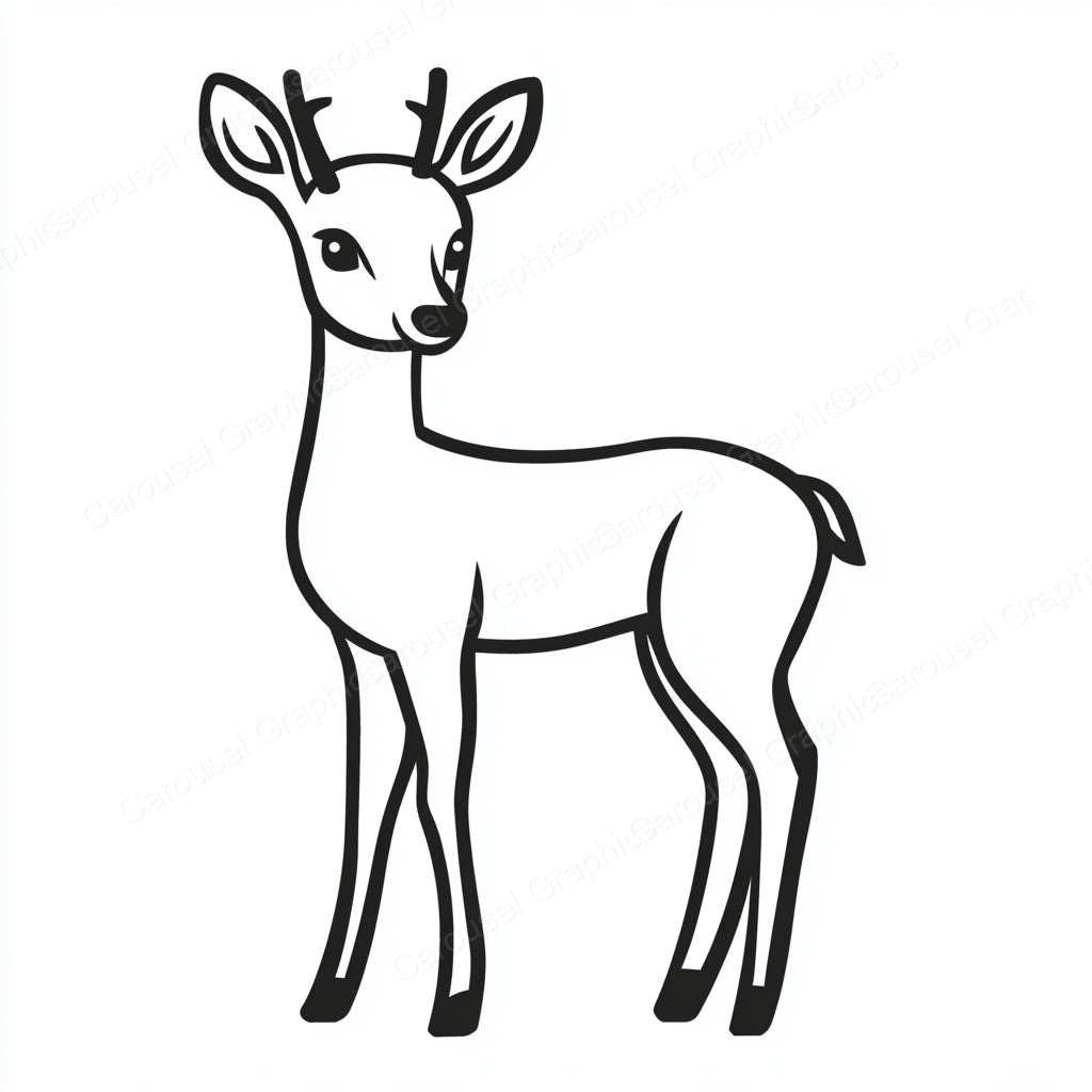 Deer Vector Graphic preview