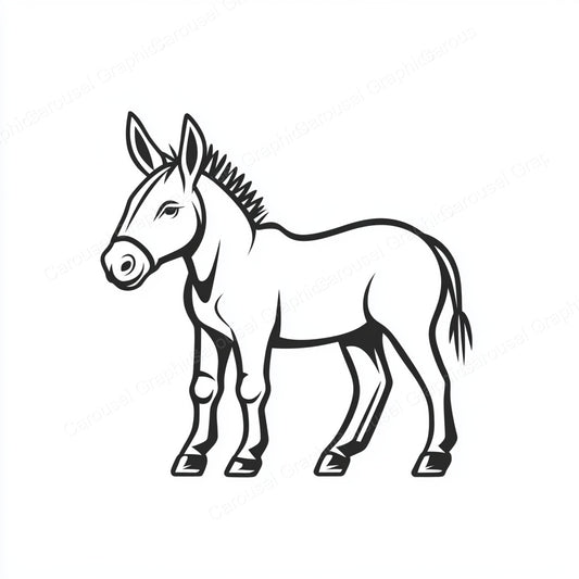 Donkey Vector Graphic preview