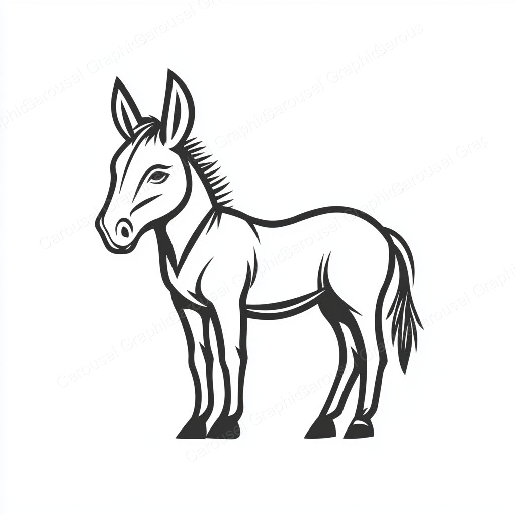 Donkey Vector Graphic preview