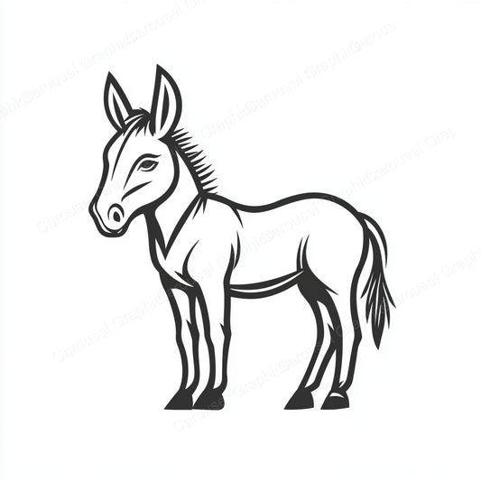 Donkey Vector Graphic preview