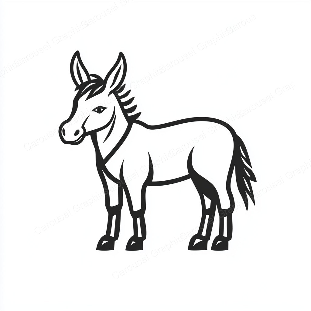Donkey Vector Graphic preview