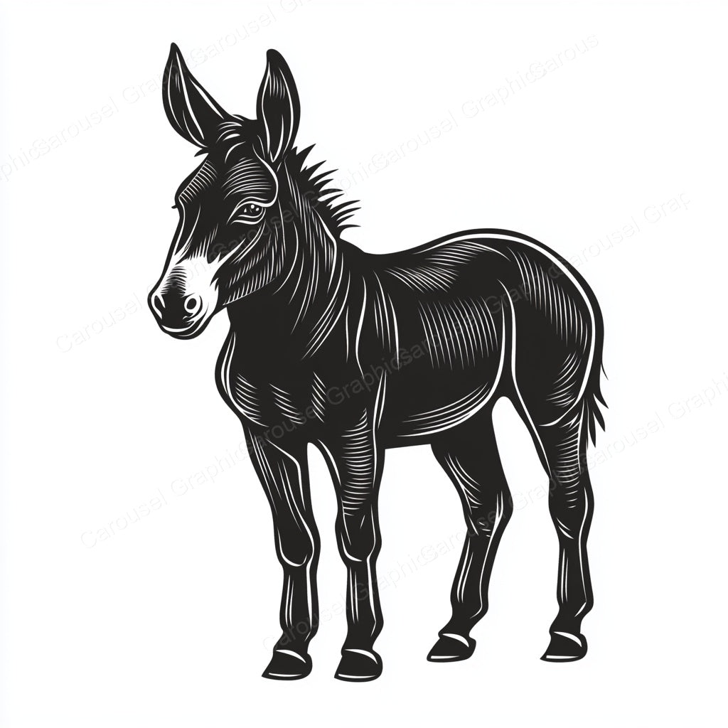 Donkey Vector Graphic preview