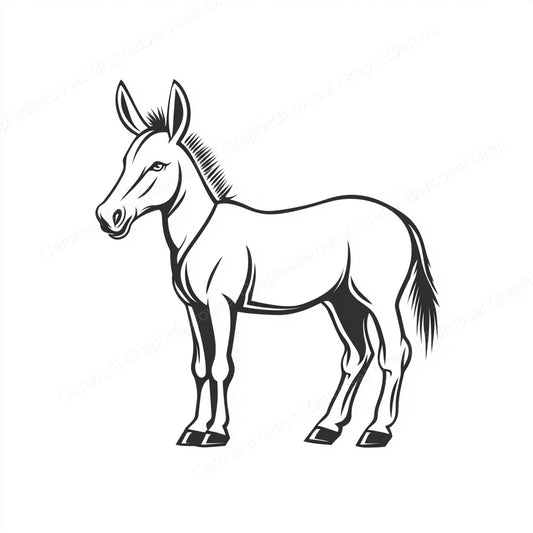 Donkey Vector Graphic preview