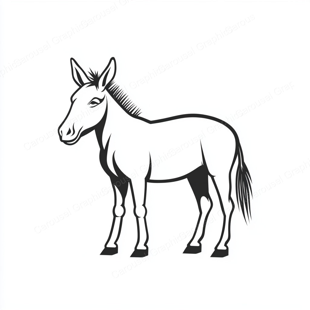 Donkey Vector Graphic preview