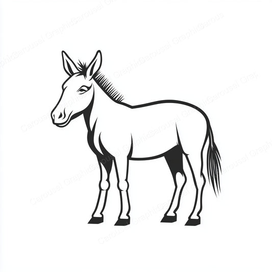 Donkey Vector Graphic preview
