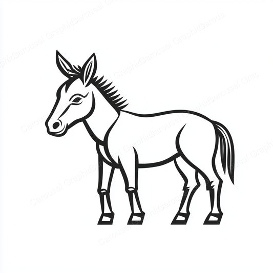Donkey Vector Graphic preview