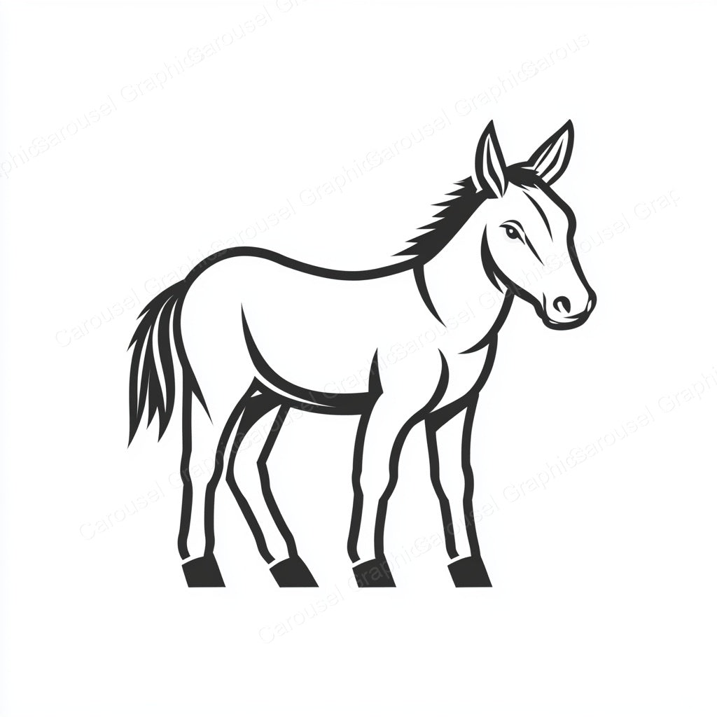 Donkey Vector Graphic preview