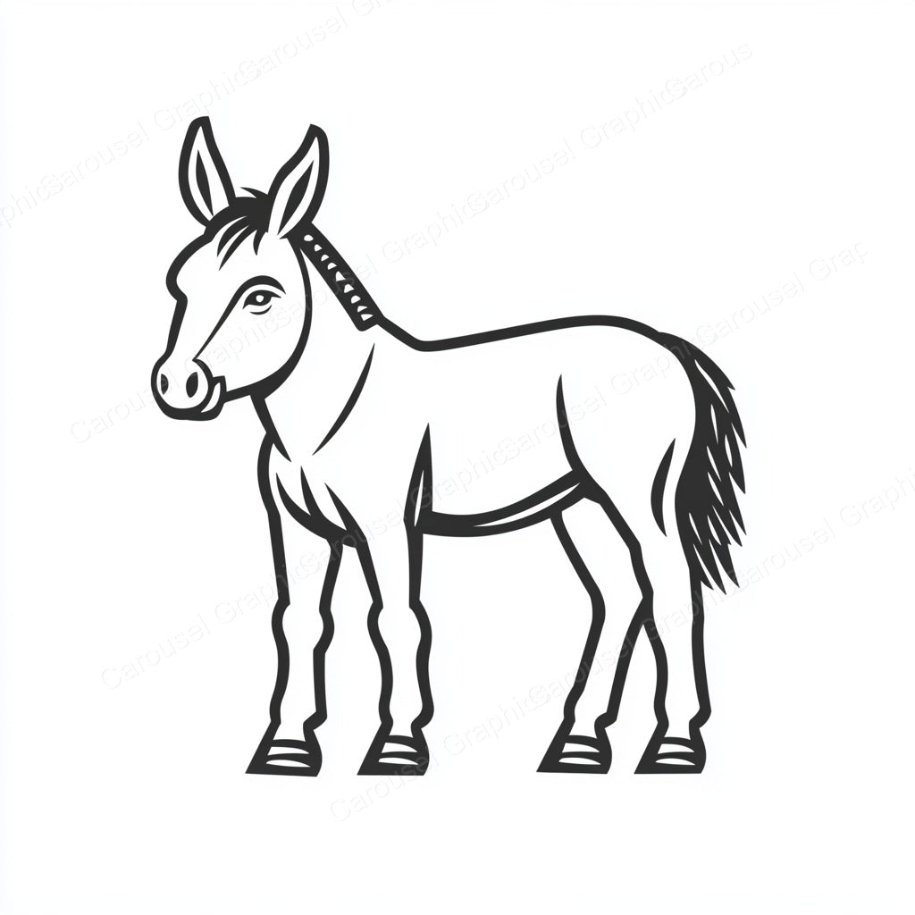 Donkey Vector Graphic preview