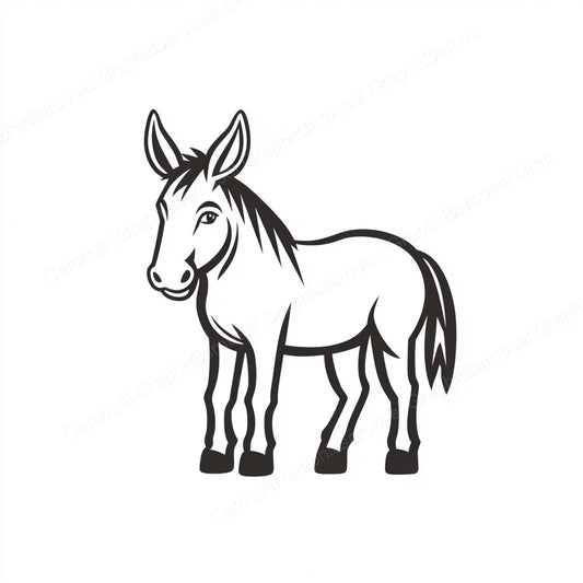 Donkey Vector Graphic preview