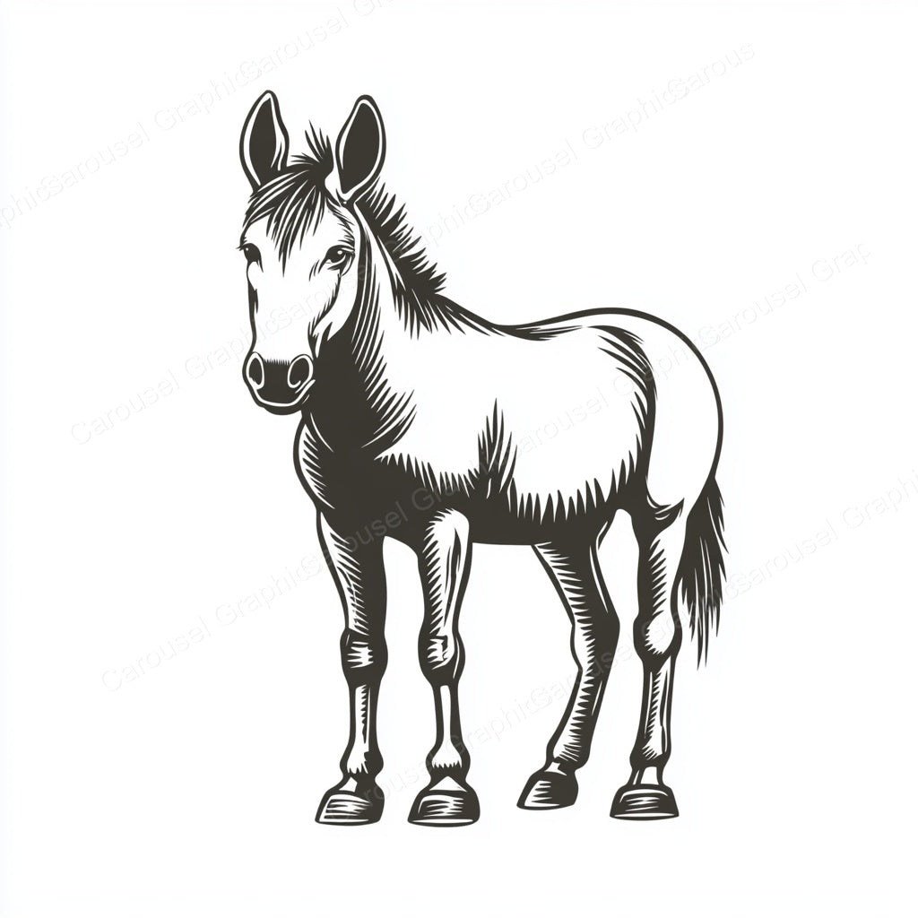 Donkey Vector Graphic preview
