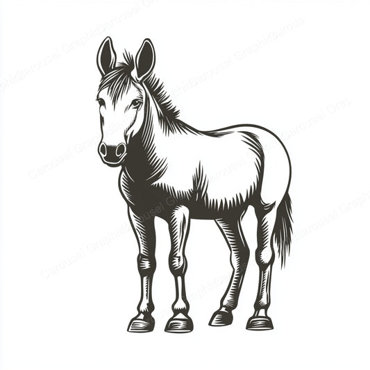 Donkey Vector Graphic preview