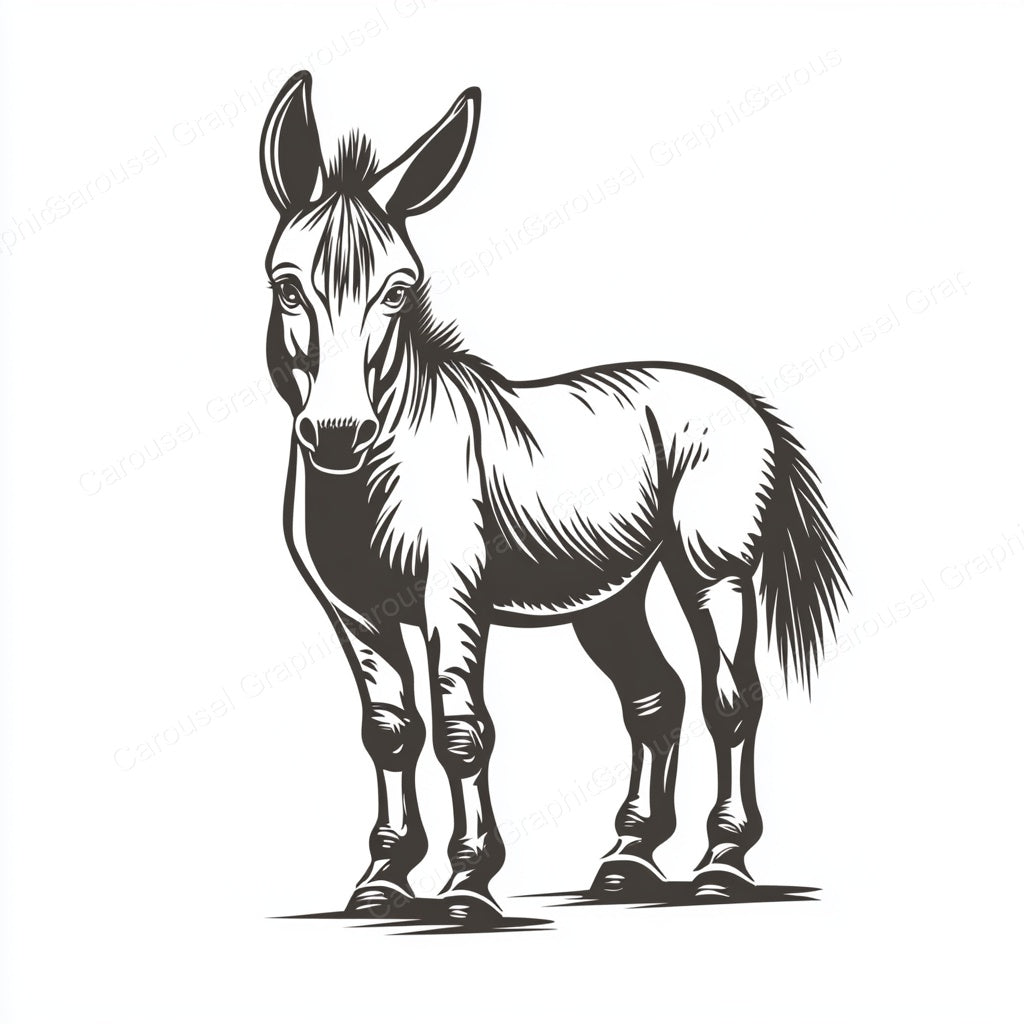 Donkey Vector Graphic preview
