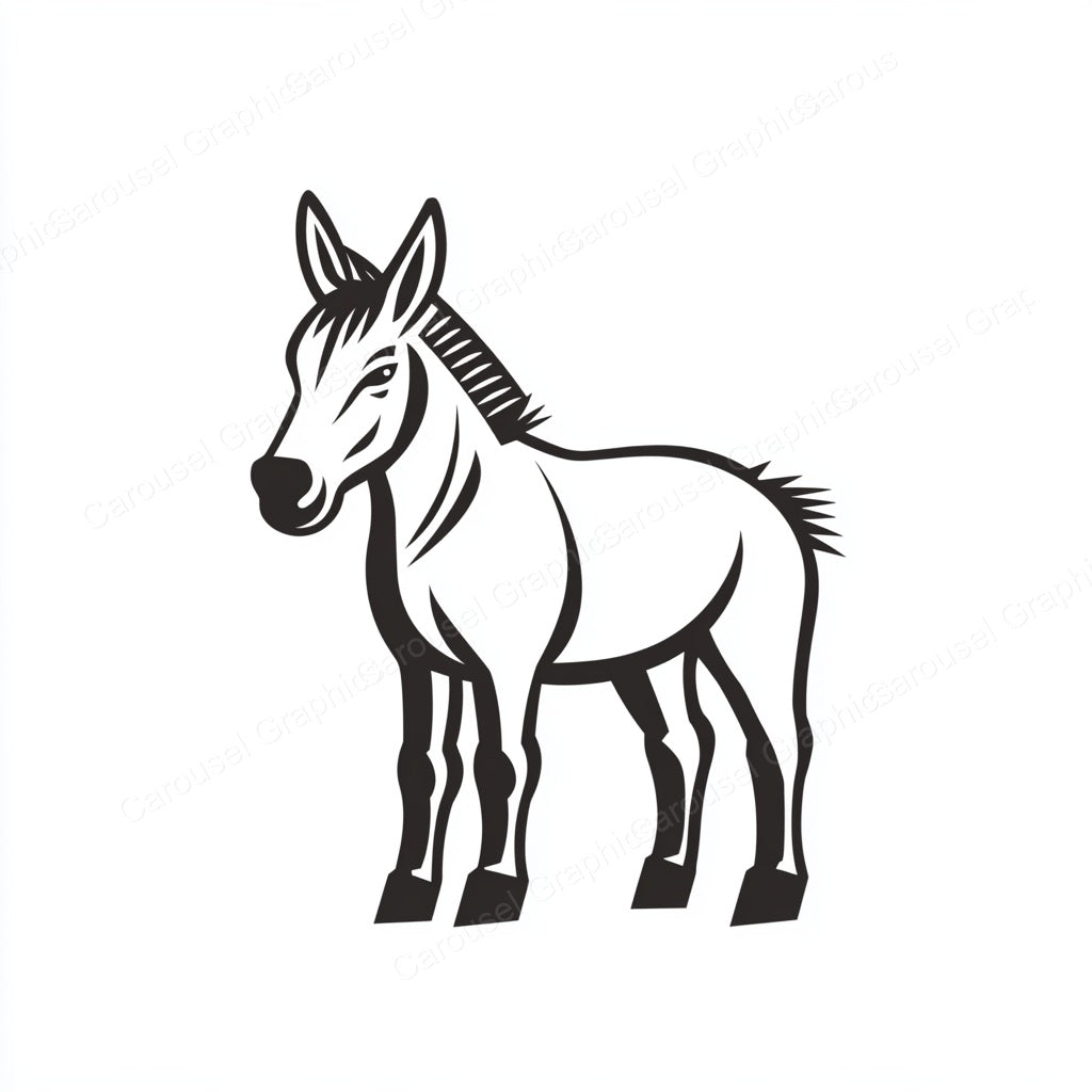 Donkey Vector Graphic preview