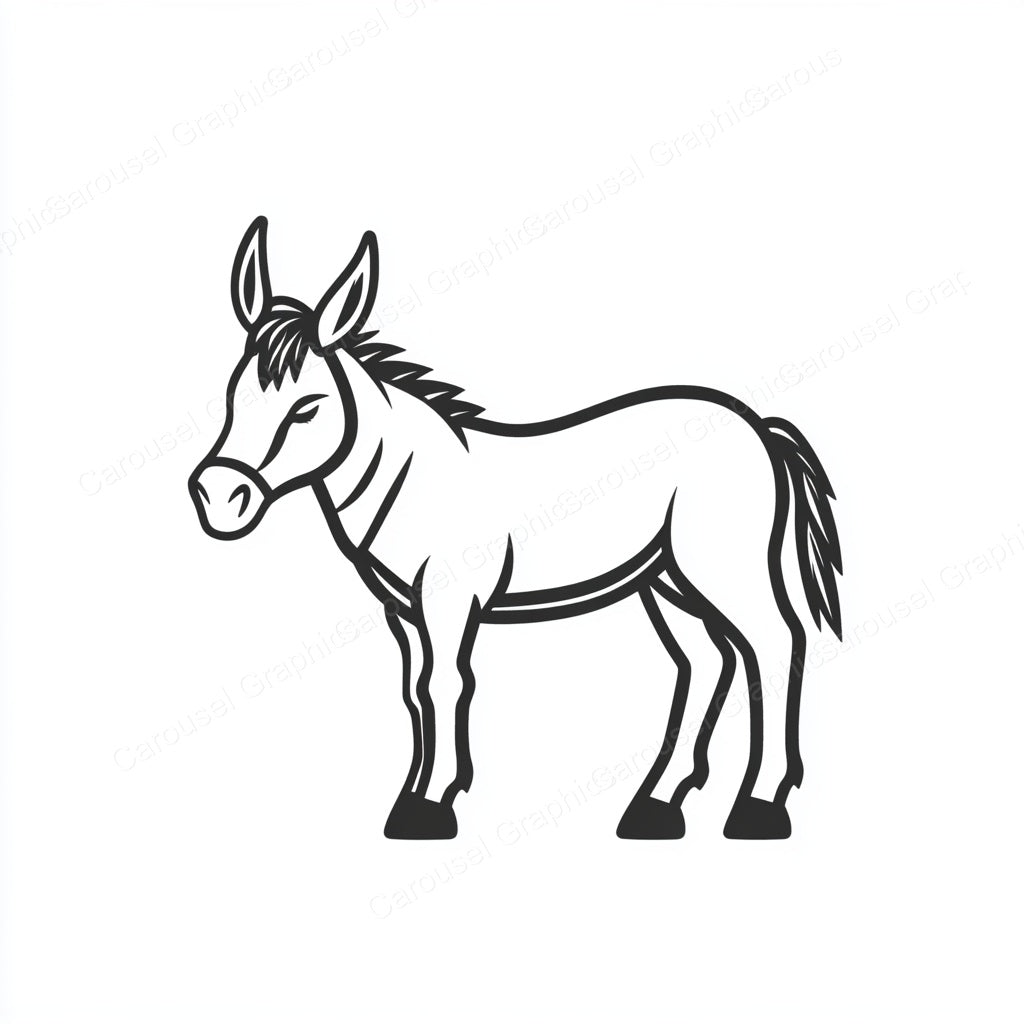 Donkey Vector Graphic preview