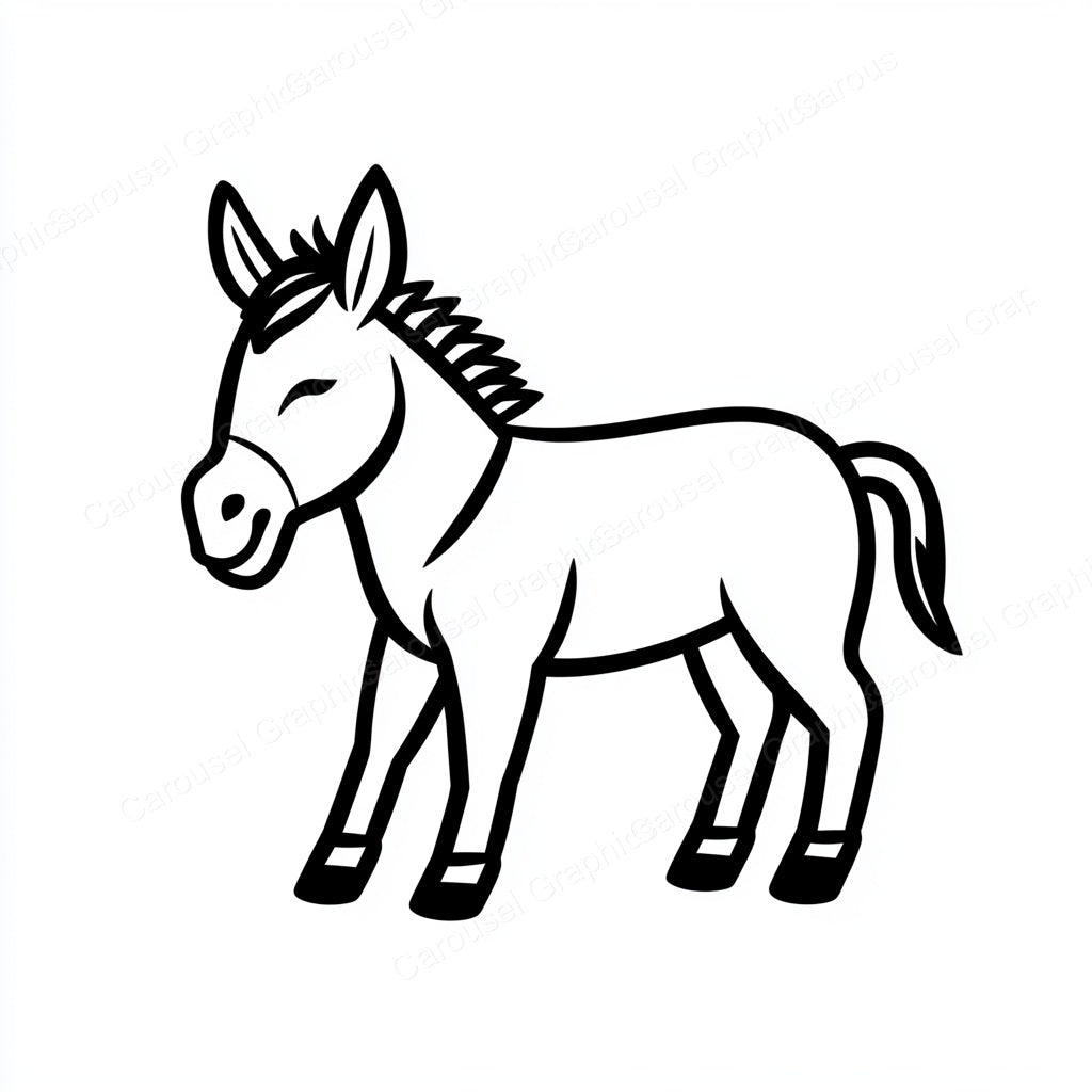 Donkey Vector Graphic preview