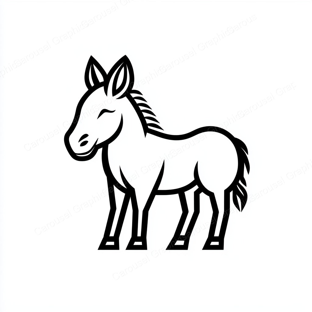 Donkey Vector Graphic preview
