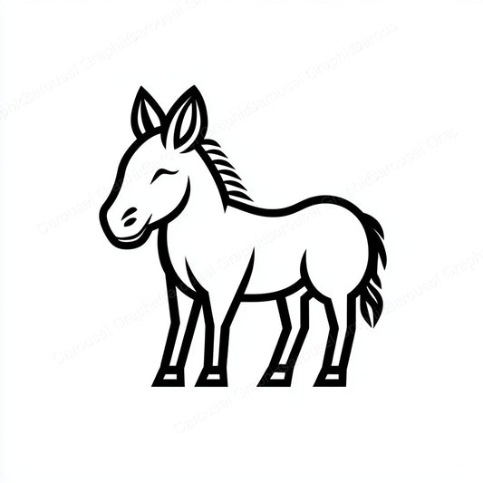 Donkey Vector Graphic preview