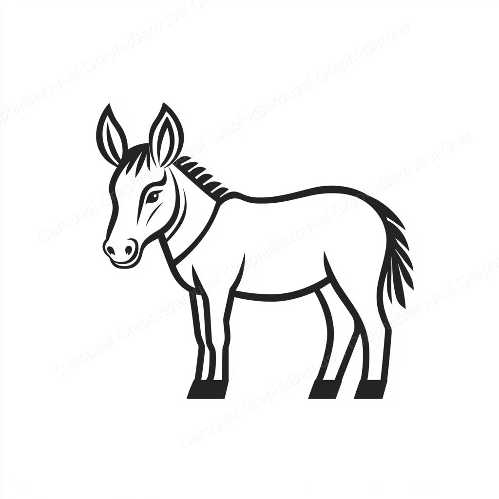 Donkey Vector Graphic preview