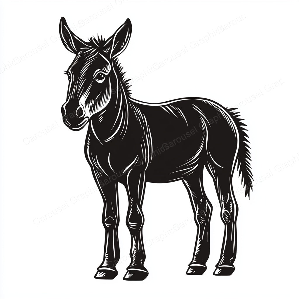 Donkey Vector Graphic preview