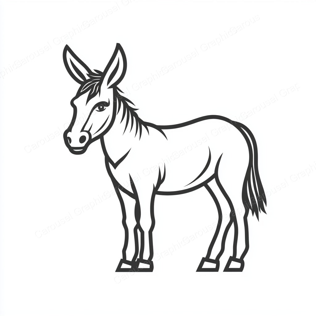 Donkey Vector Graphic preview