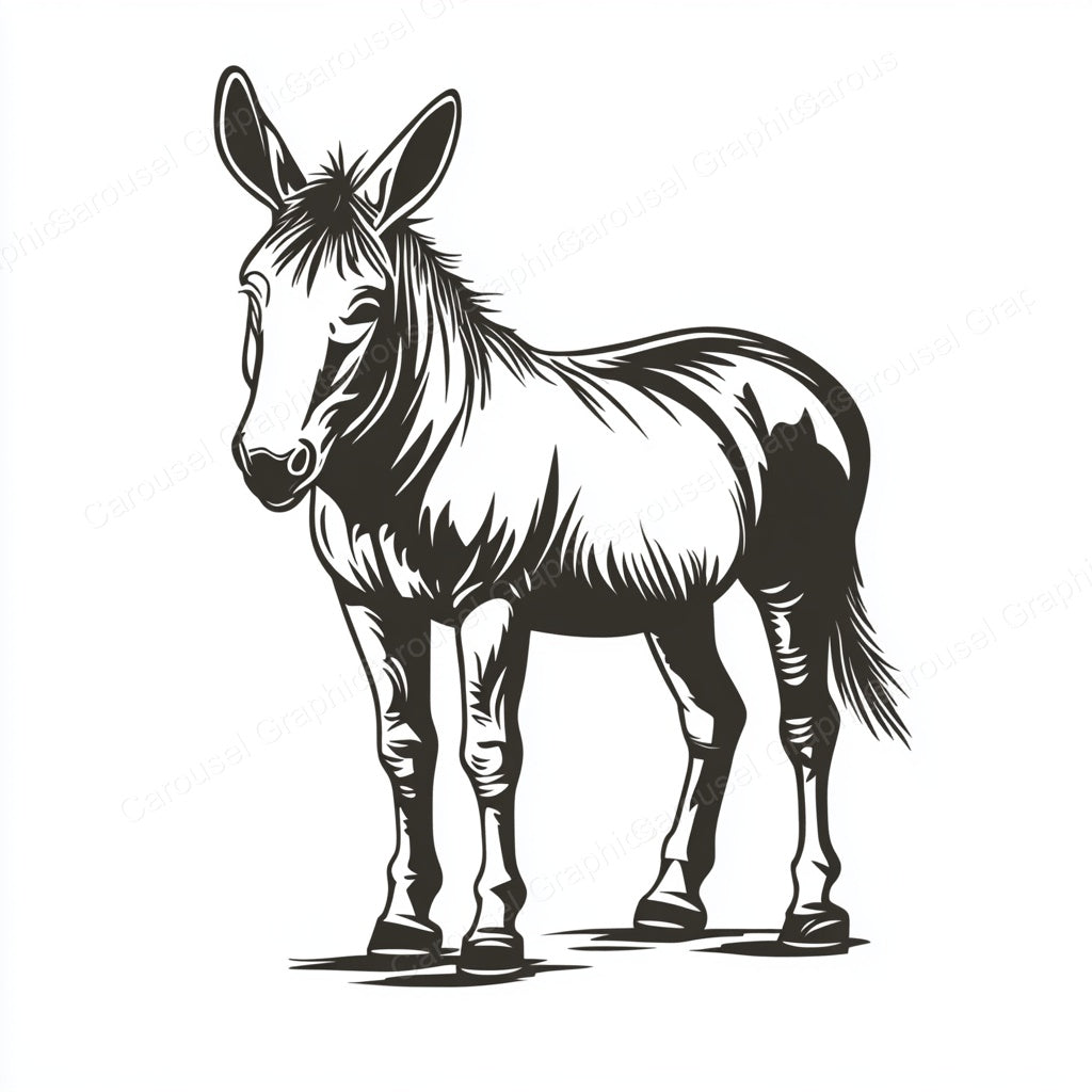 Donkey Vector Graphic preview