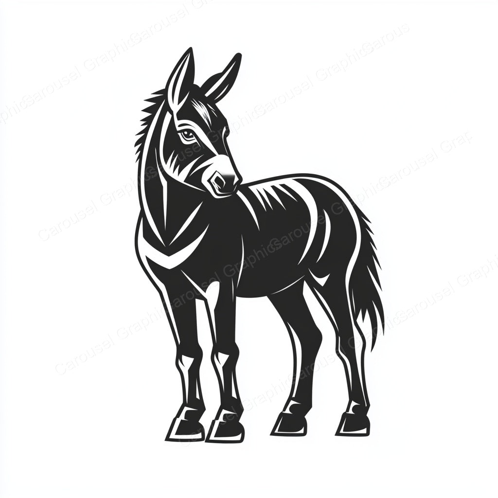 Donkey Vector Graphic preview