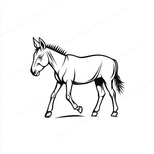 Donkey Vector Graphic preview