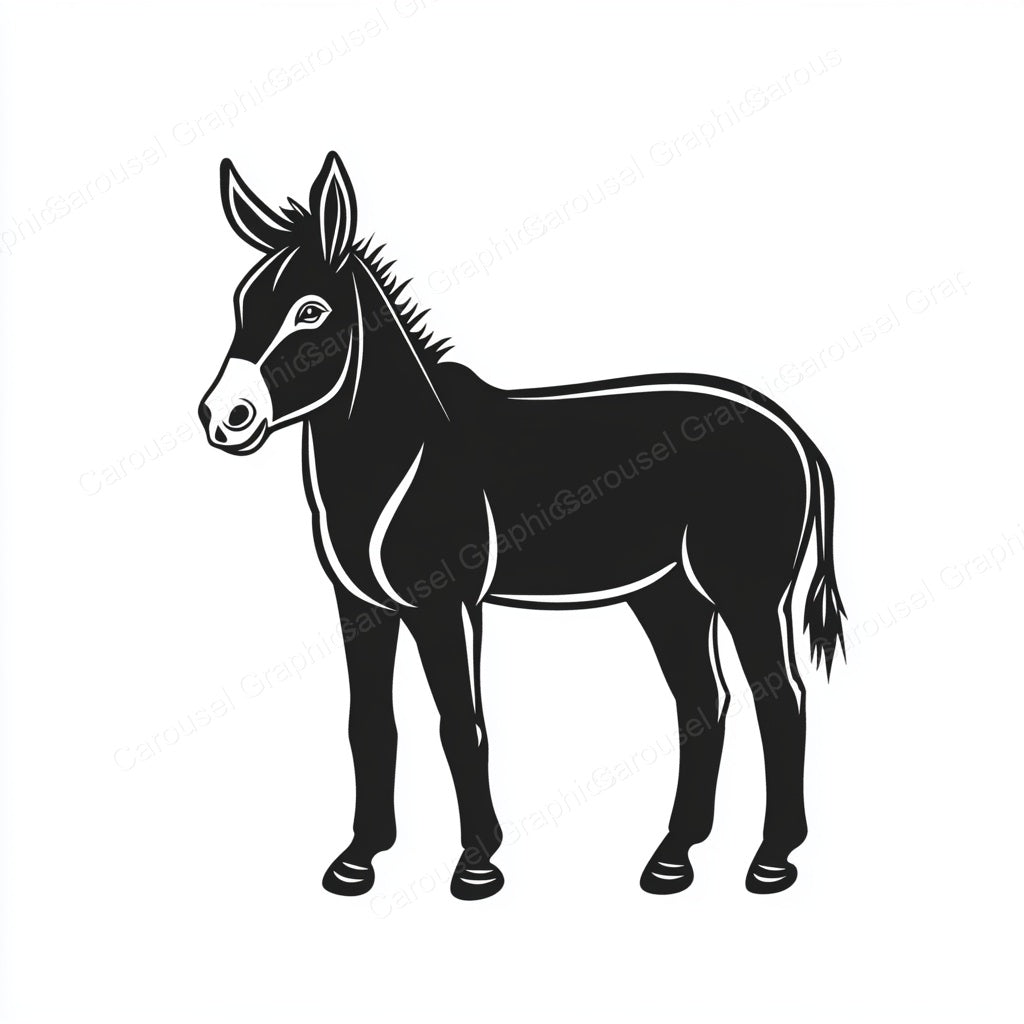 Donkey Vector Graphic preview