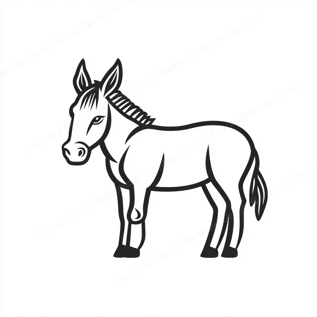 Donkey Vector Graphic preview