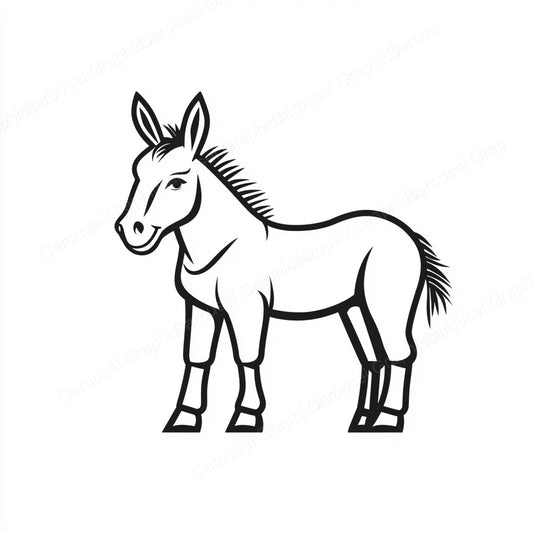 Donkey Vector Graphic preview
