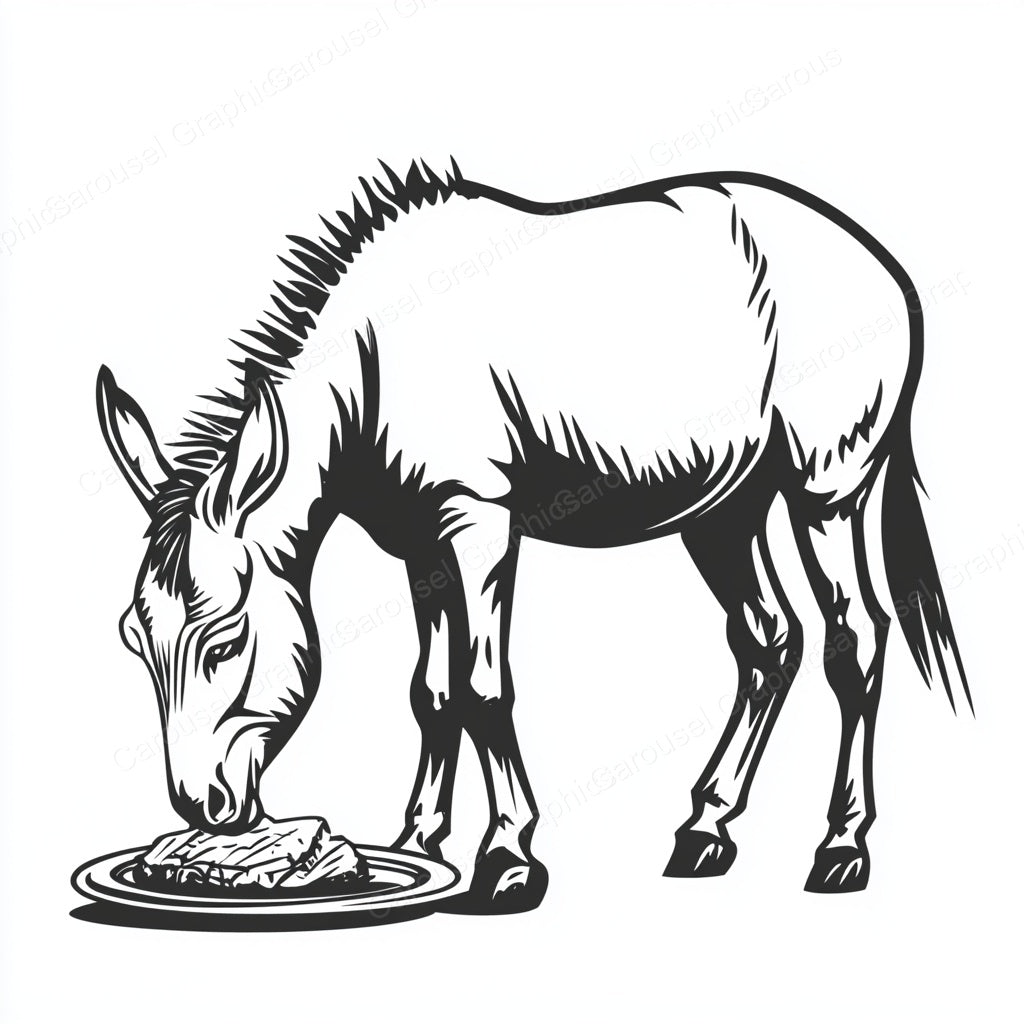 Donkey Vector Graphic preview