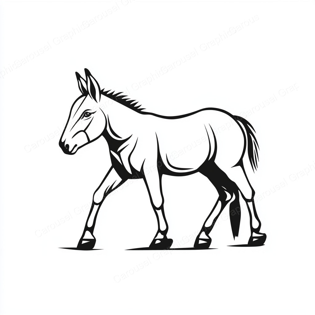 Donkey Vector Graphic preview