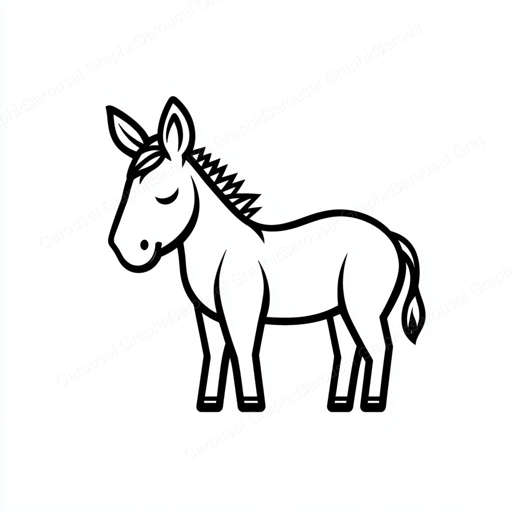 Donkey Vector Graphic preview