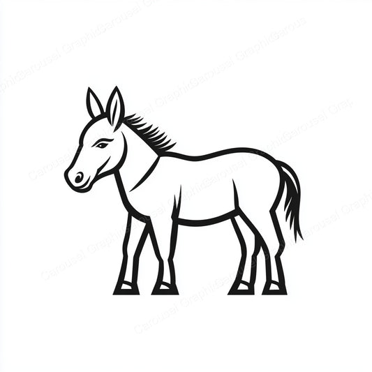 Donkey Vector Graphic preview