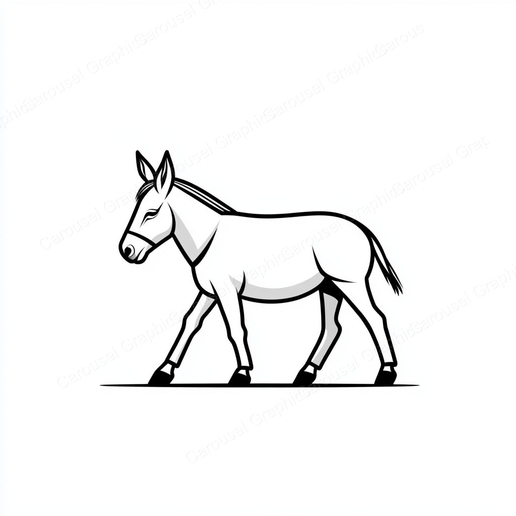 Donkey Vector Graphic preview