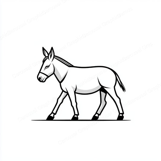 Donkey Vector Graphic preview