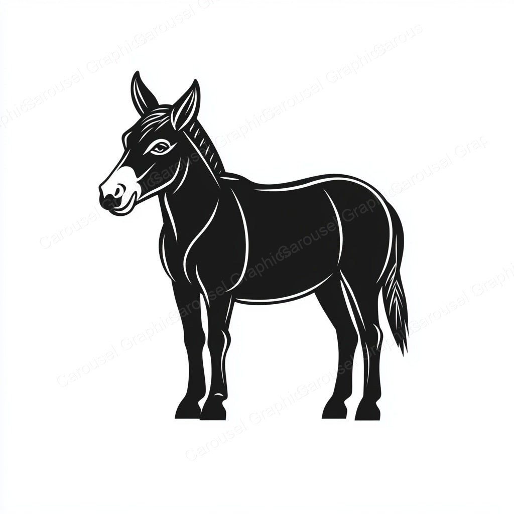Donkey Vector Graphic preview