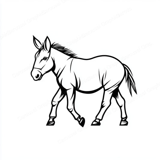 Donkey Vector Graphic preview