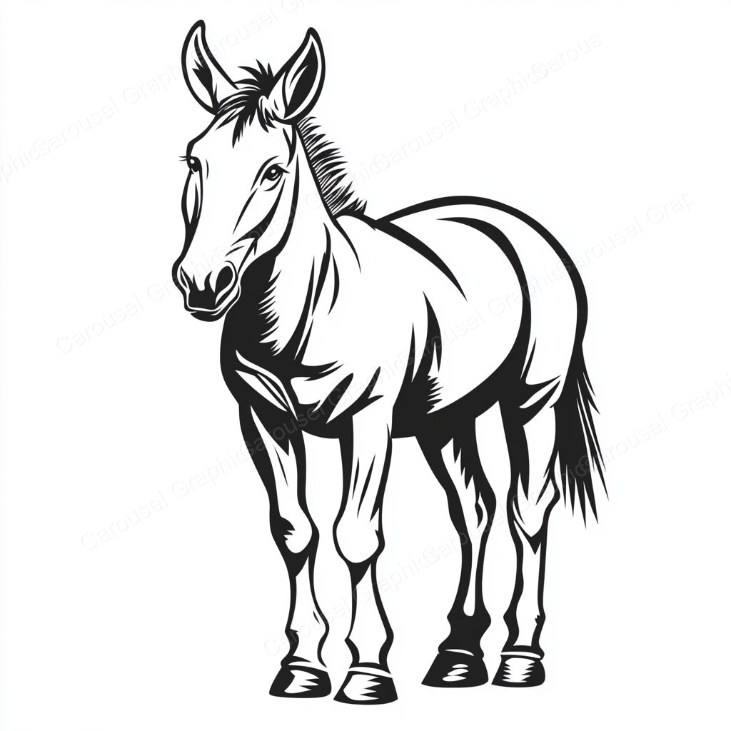 Donkey Vector Graphic preview