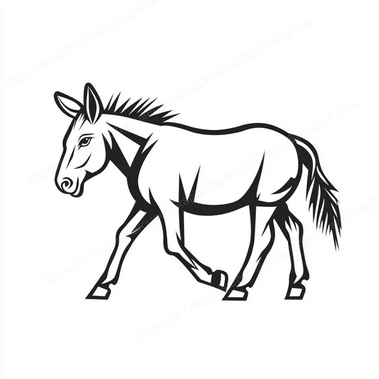 Donkey Vector Graphic preview