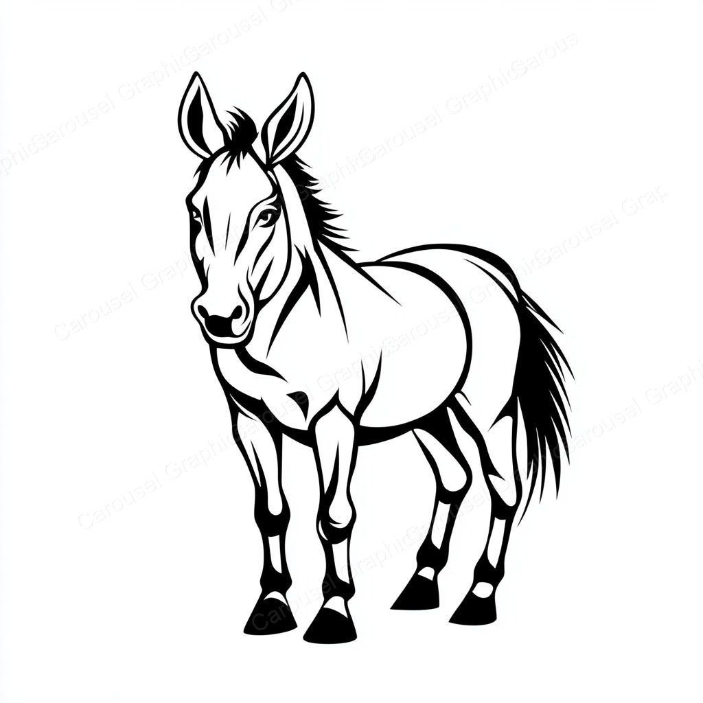 Donkey Vector Graphic preview