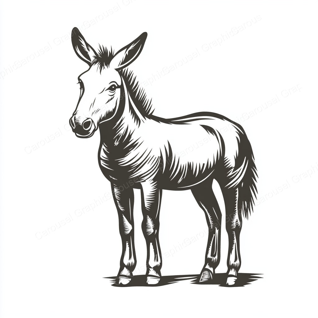 Donkey Vector Graphic preview