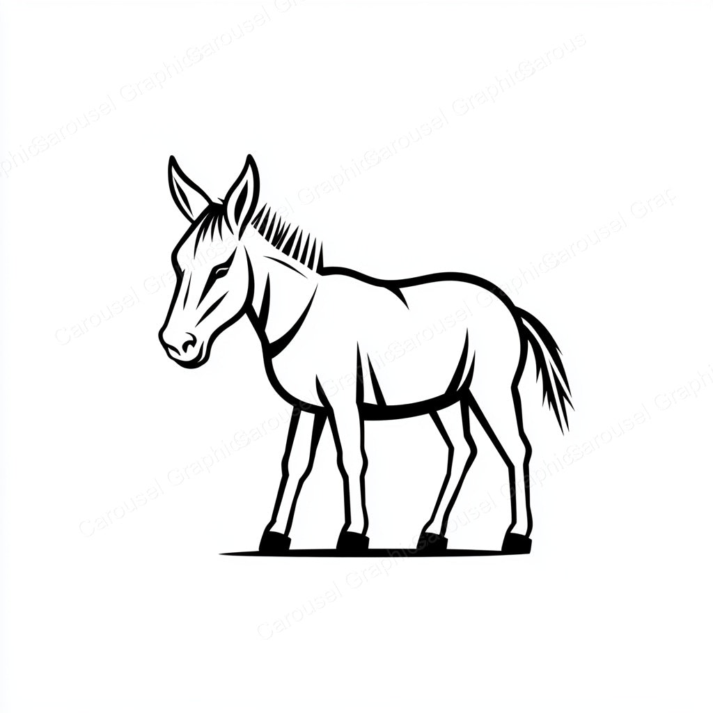Donkey Vector Graphic preview