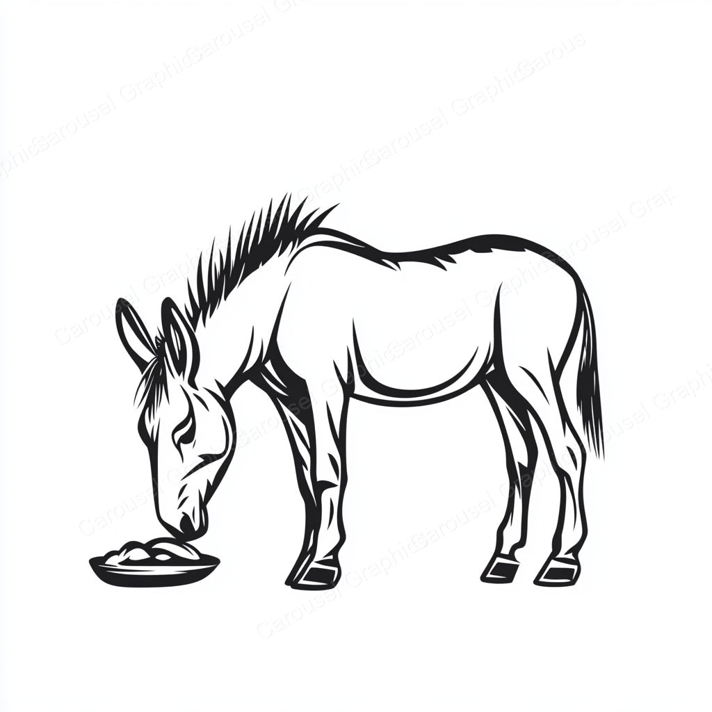 Donkey Vector Graphic preview