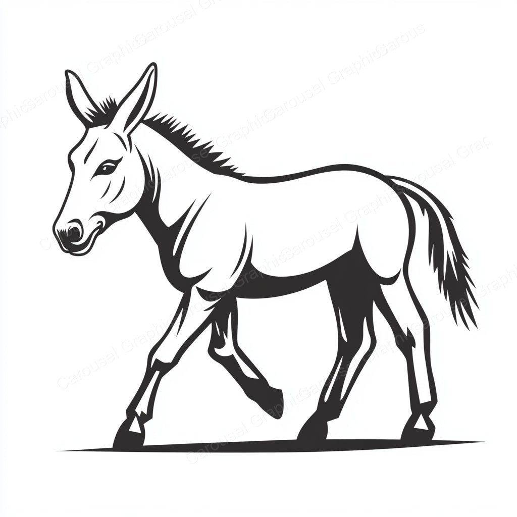 Donkey Vector Graphic preview